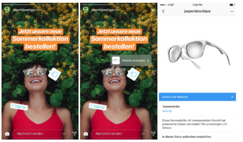 Instagram-Shopping-stories-funktion