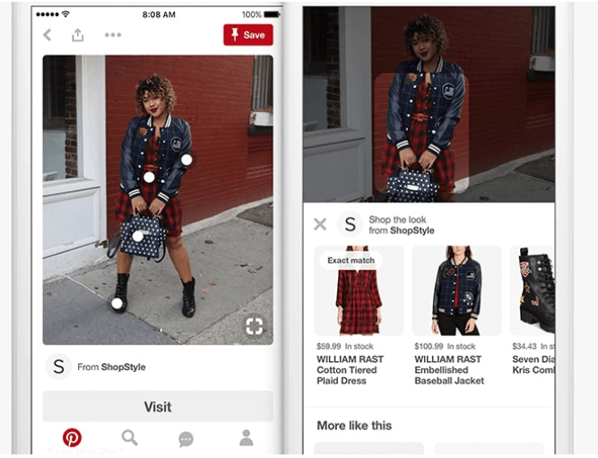 Pinterest Bild von Outfit mit Empfehlungen für Modeartikel