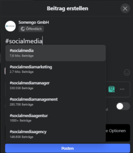 facebook-hashtag-vorschläge