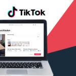 Laptop mit geöffnetem TikTok Desktop Publisher